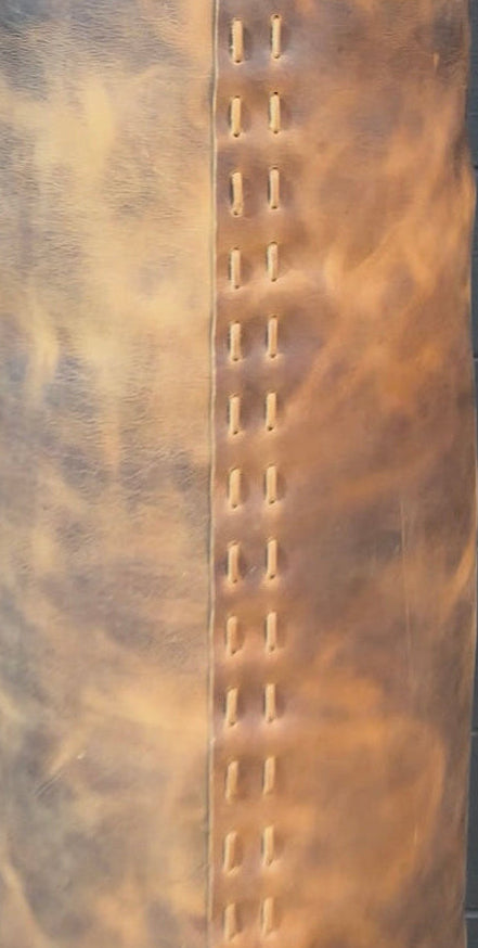 Vintage Leather Heavy Bag. 42”x16”.