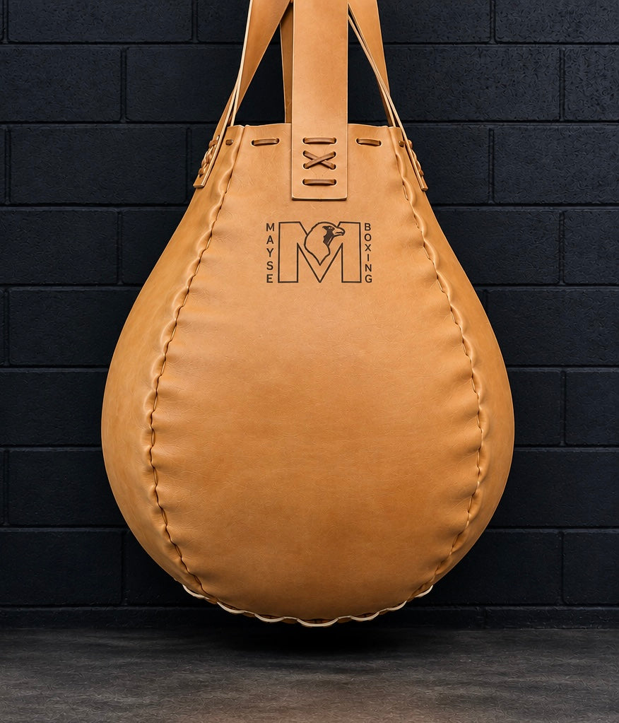 Wrecking Ball Maize bag, Double end Headhunter bag and Leather anchor.