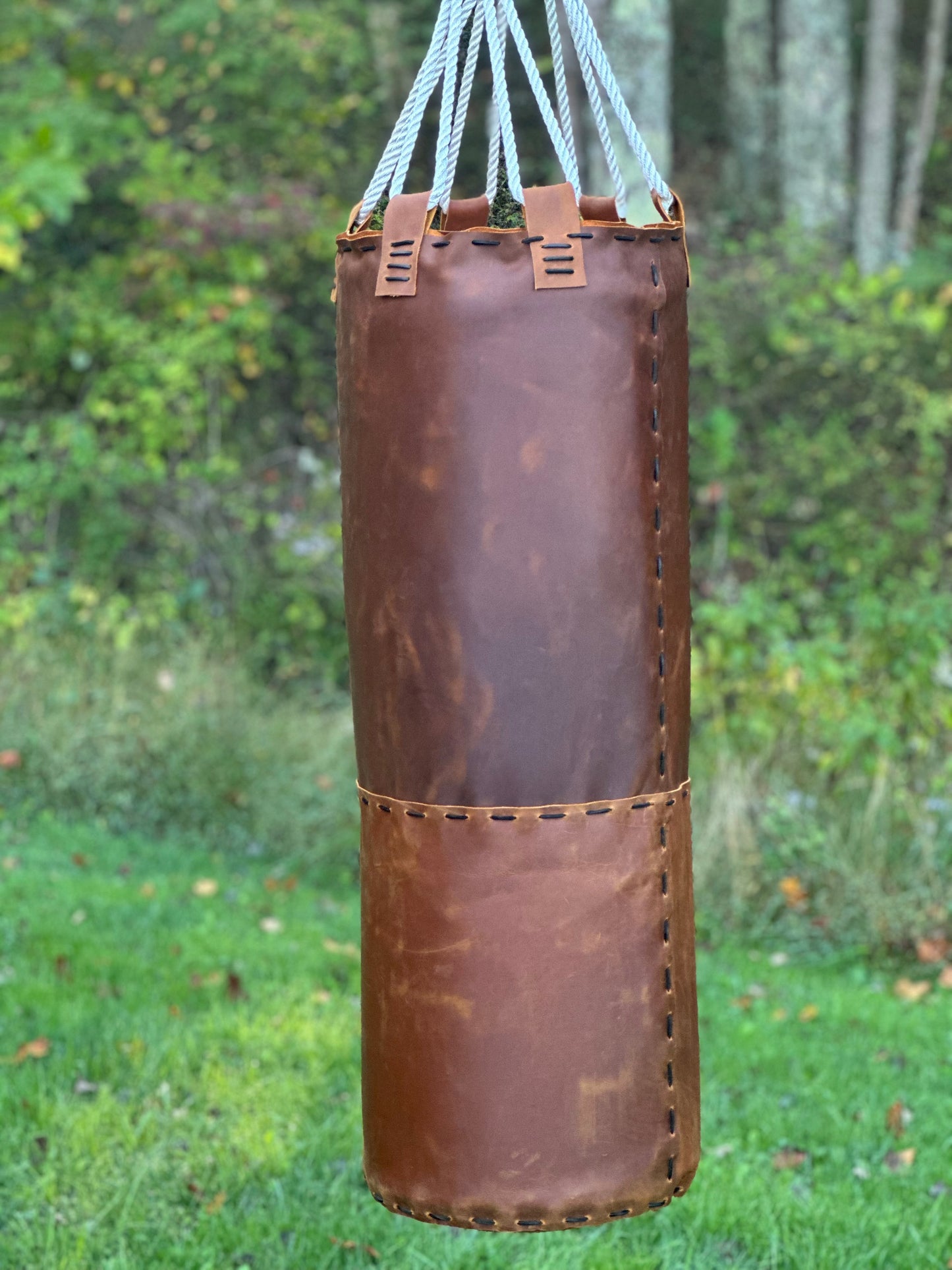 Vintage leather heavy bag