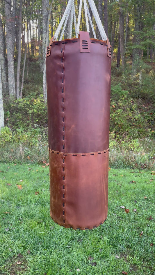 Vintage leather heavy bag